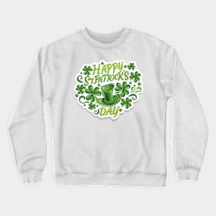 fresh shamrock st patricks day Crewneck Sweatshirt